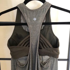 Lulu lemon tank with built in sports bra